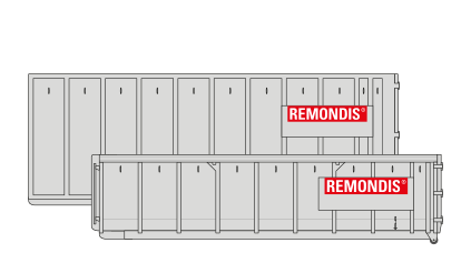 Offene Abrollcontainer, REMONDIS Büdingen