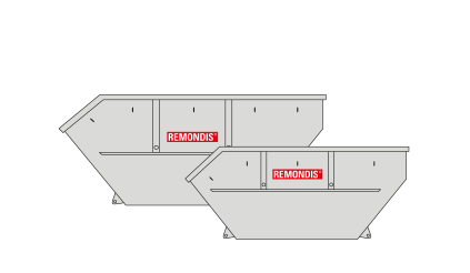 Offene Absetzcontainer, REMONDIS Büdingen
